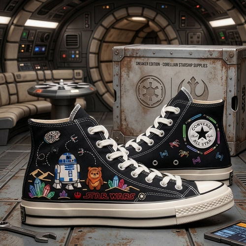 Star Wars Hand-Embroidered Converse Chuck Taylor 1970s - All Star Classic