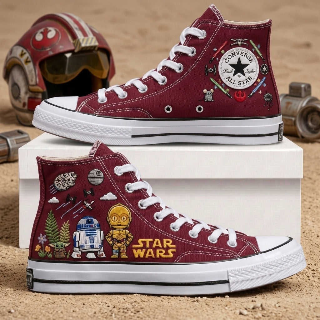 Star Wars Hand-Embroidered Converse Chuck Taylor 1970s - All Star Classic