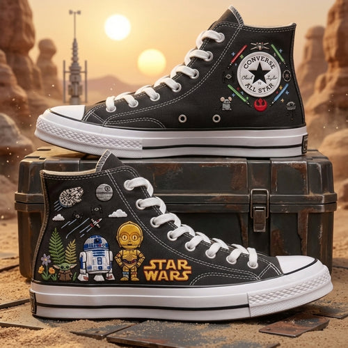 Star Wars Hand-Embroidered Converse Chuck Taylor 1970s - All Star Classic