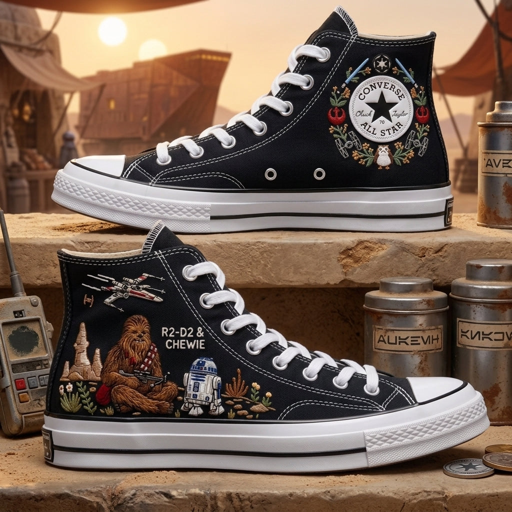 Star Wars Hand-Embroidered Converse Chuck Taylor 1970s - All Star Classic