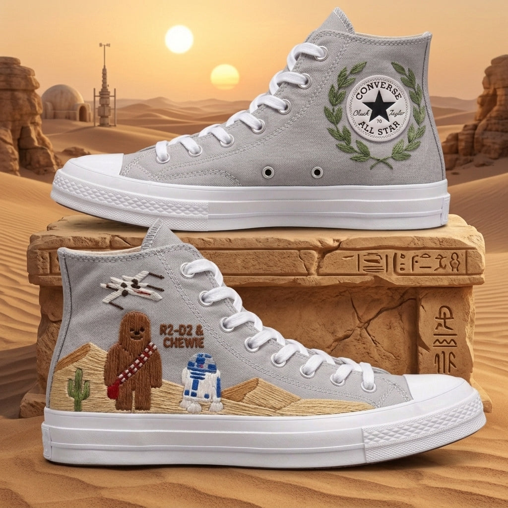Star Wars Hand-Embroidered Converse Chuck Taylor 1970s - All Star Classic