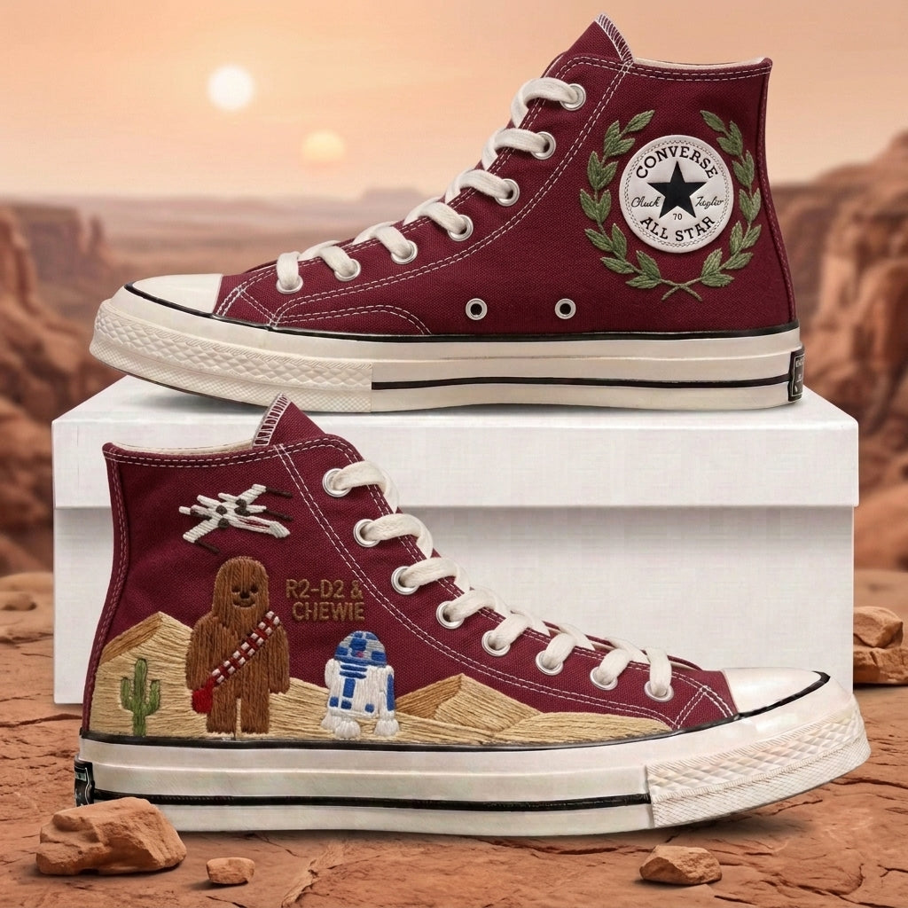 Star Wars Hand-Embroidered Converse Chuck Taylor 1970s - All Star Classic