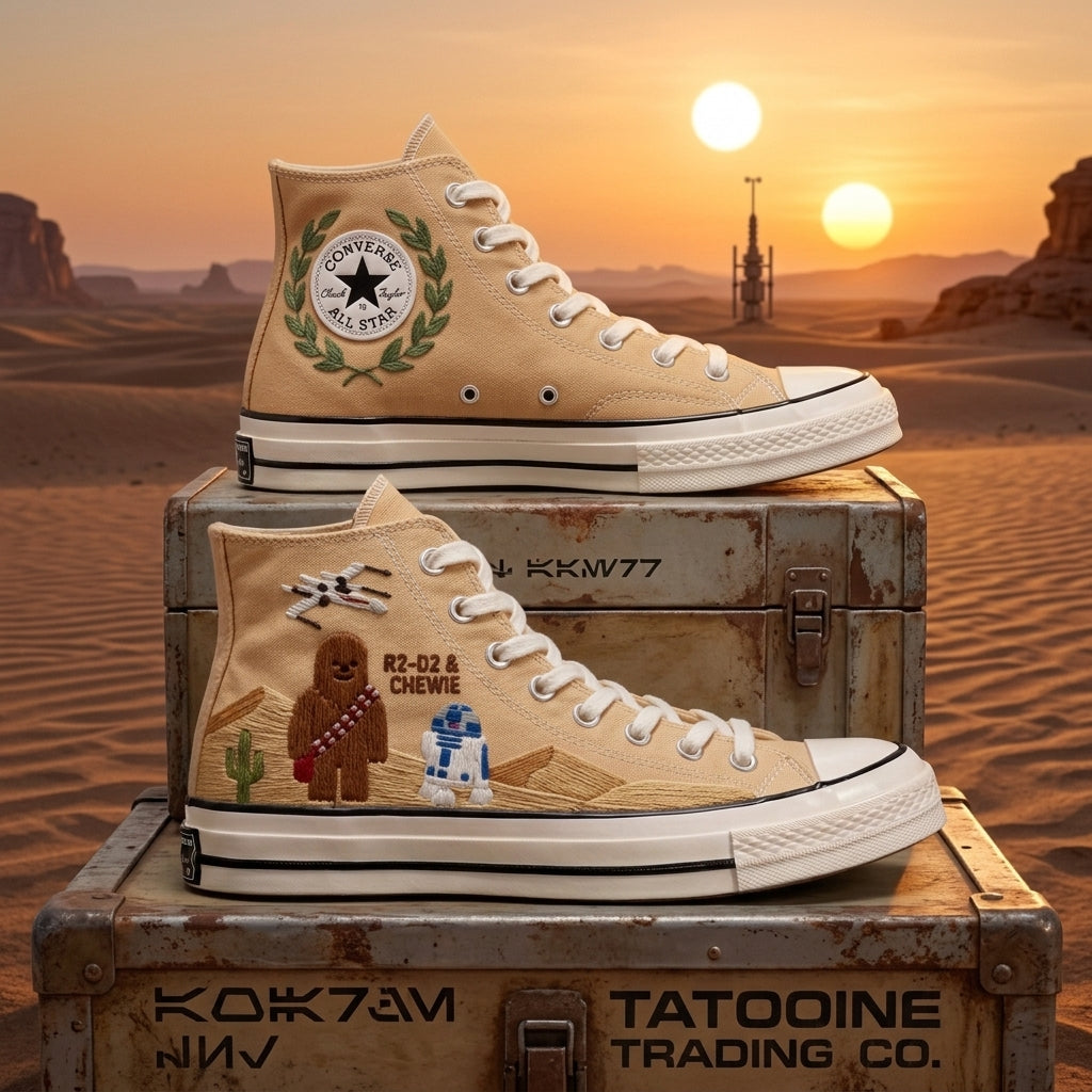 Star Wars Hand-Embroidered Converse Chuck Taylor 1970s - All Star Classic