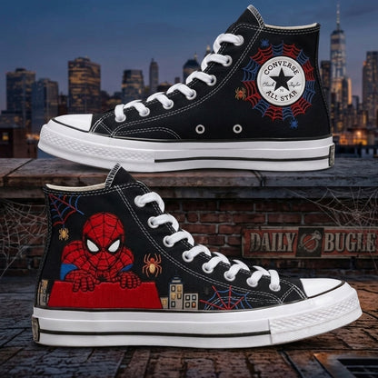 Spiderman Hand-Embroidered Converse Chuck Taylor 1970s - All Star Classic