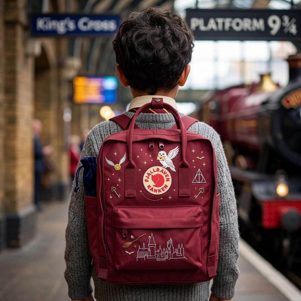 Harry Potter Fjallraven Kanken Hand-Embroidered Backpack