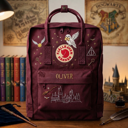 Harry Potter Fjallraven Kanken Hand-Embroidered Backpack