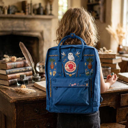 Harry Potter Fjallraven Kanken Hand-Embroidered Backpack
