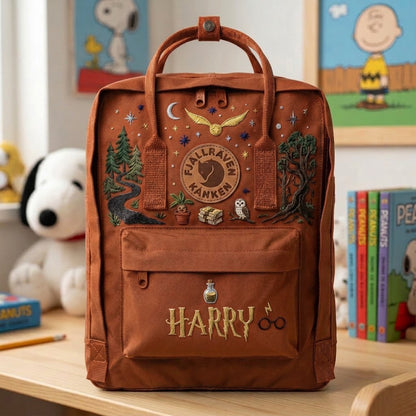 Harry Potter Fjallraven Kanken Hand-Embroidered Backpack