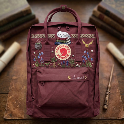 Harry Potter Fjallraven Kanken Hand-Embroidered Backpack