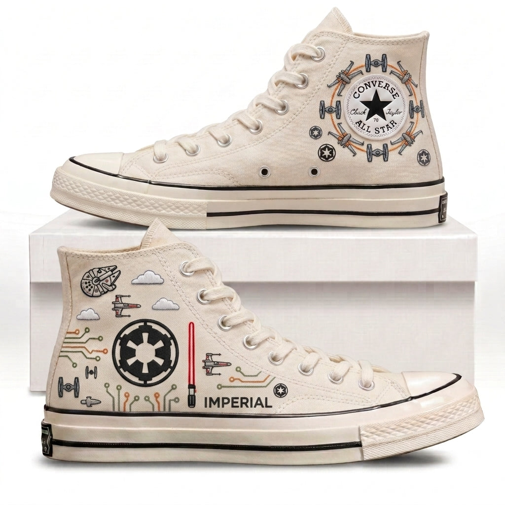 Star Wars Hand-Embroidered Converse Chuck Taylor 1970s - All Star Classic