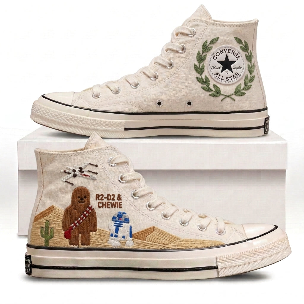Star Wars Hand-Embroidered Converse Chuck Taylor 1970s - All Star Classic