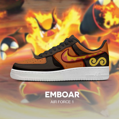Emboar - Pokémon AF1 Embossed Logo Sneakers - AZ26100334