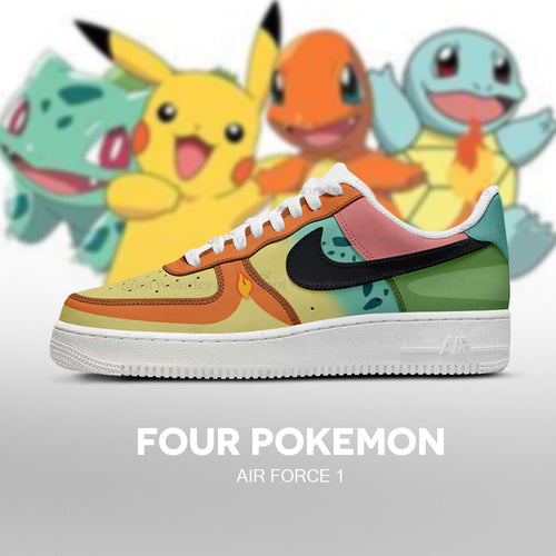 Pikachu and Friends - Pokémon AF1 Embossed Logo Sneakers - AZ26150926