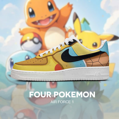Pikachu and Friends - Pokémon AF1 Embossed Logo Sneakers - AZ26150925