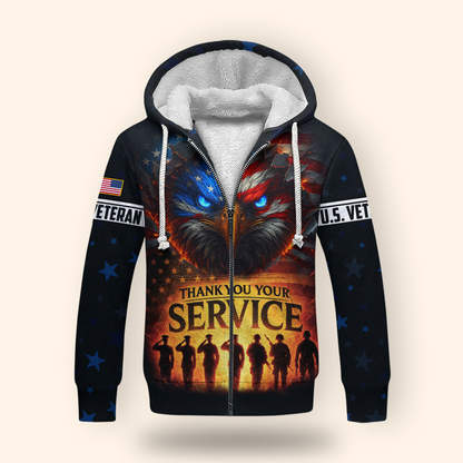 American Eagle Hoodie – Thank You For Your Service Veteran Gift