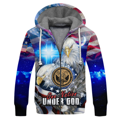 One nation under God- All Over Prints Hoodie Shirt