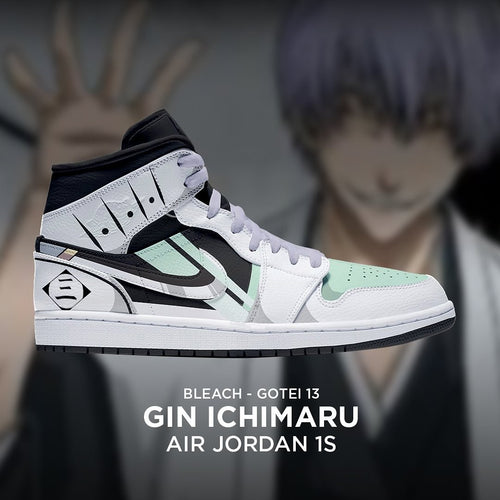 Gin Ichimaru - Bleach AJ1 Embossed Logo Sneakers - AZ26150912