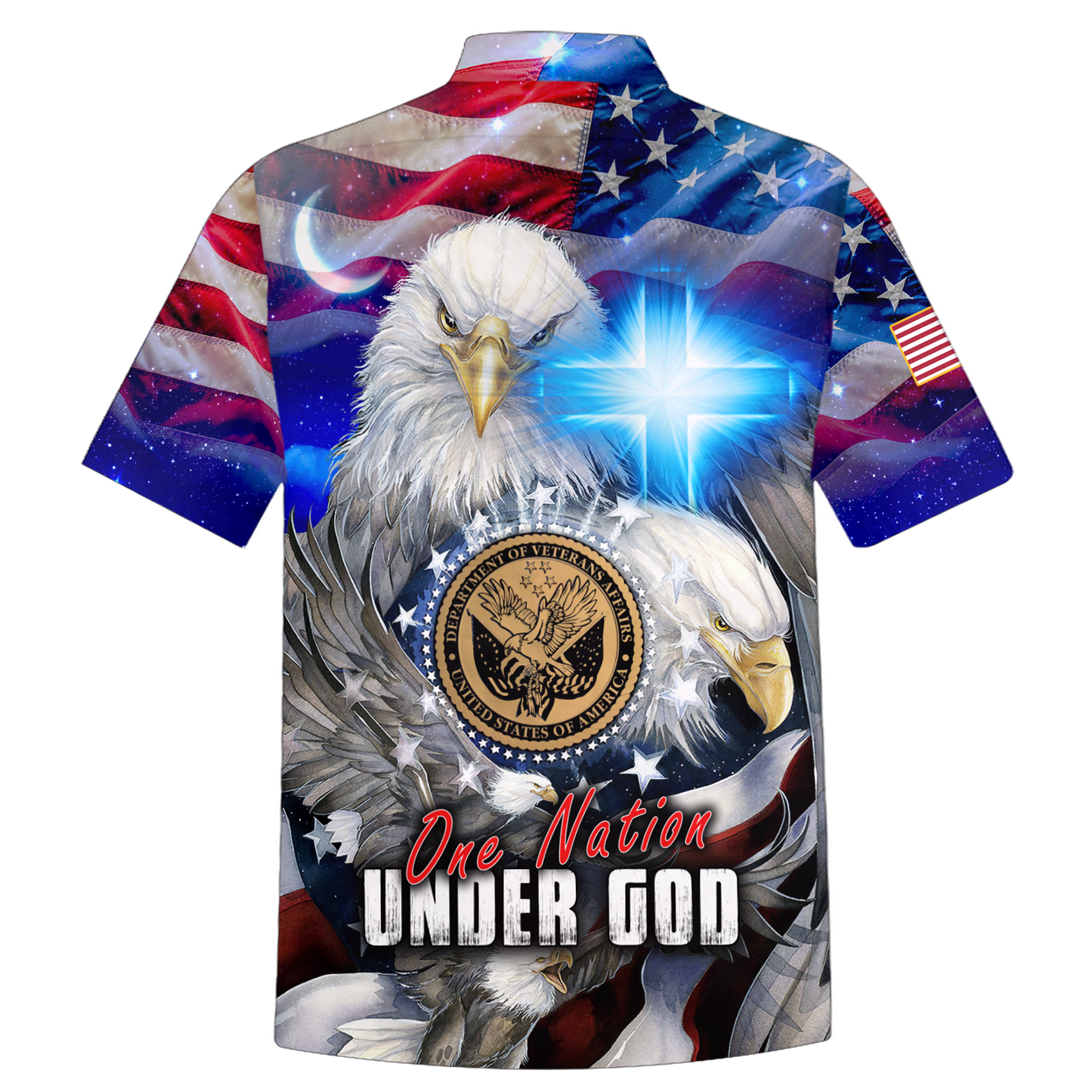 One nation under God- All Over Prints Hoodie Shirt