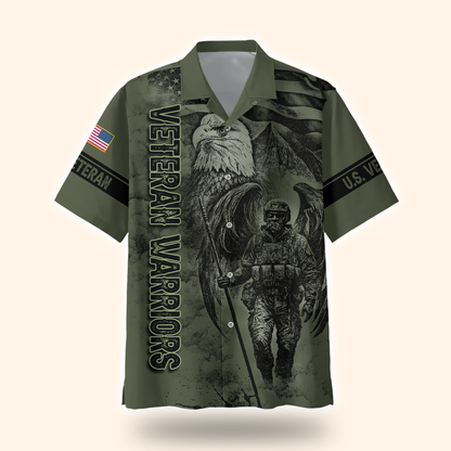 U.S. Veteran Hoodie – Veteran Warriors Military Eagle Zip Up