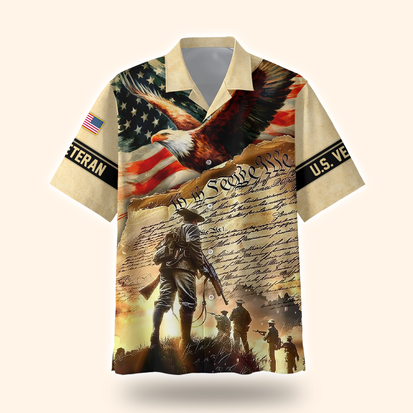 U.S. Veteran Hoodie – We The People American Eagle Zip Up