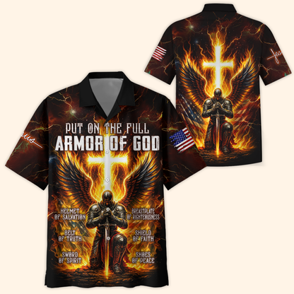Armor of God Hoodie – Christian Warrior Zip Up Sweatshirt with Cross and Bible Verse Design