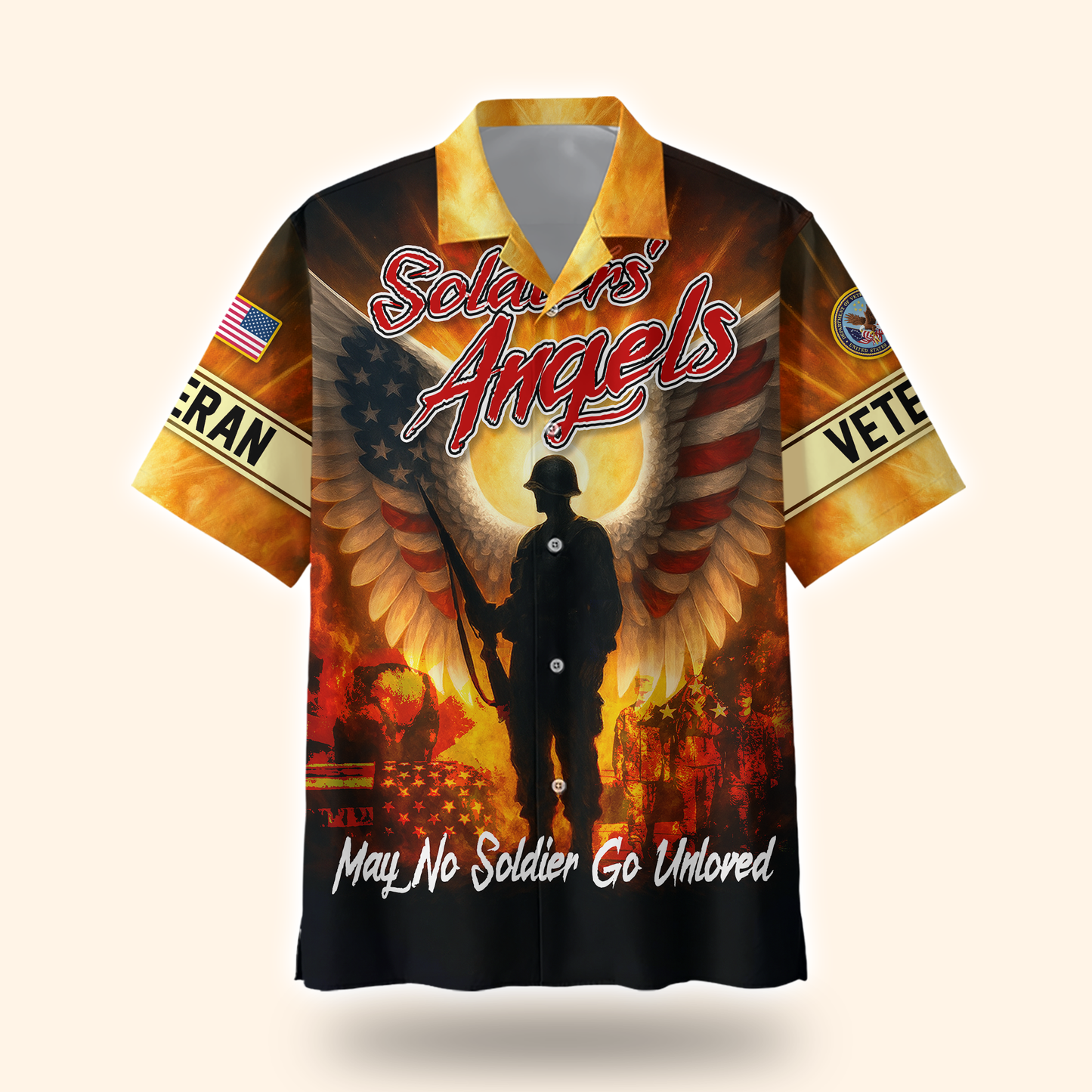 U.S. Veteran Hoodie – Eagle Design, Patriotic American Flag Zip Up MH2526