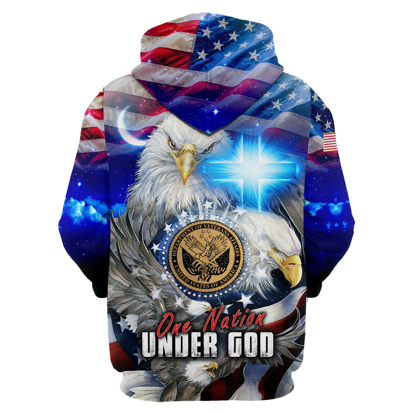 One nation under God- All Over Prints Hoodie Shirt