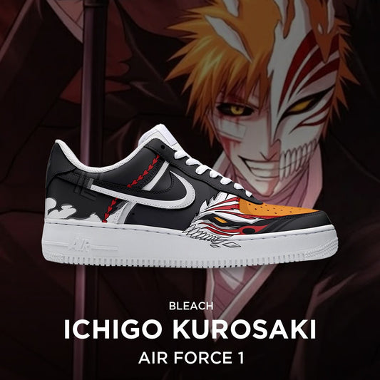 Ichigo Kurosaki - Bleach AF1 Embossed Logo Sneakers - AZ26260805