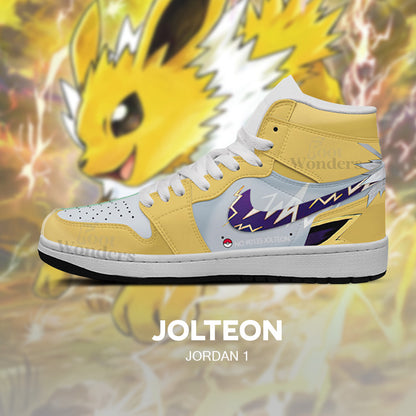 Jolteon - Pokémon AJ1 Embossed Logo Sneakers - JKM0VHTX