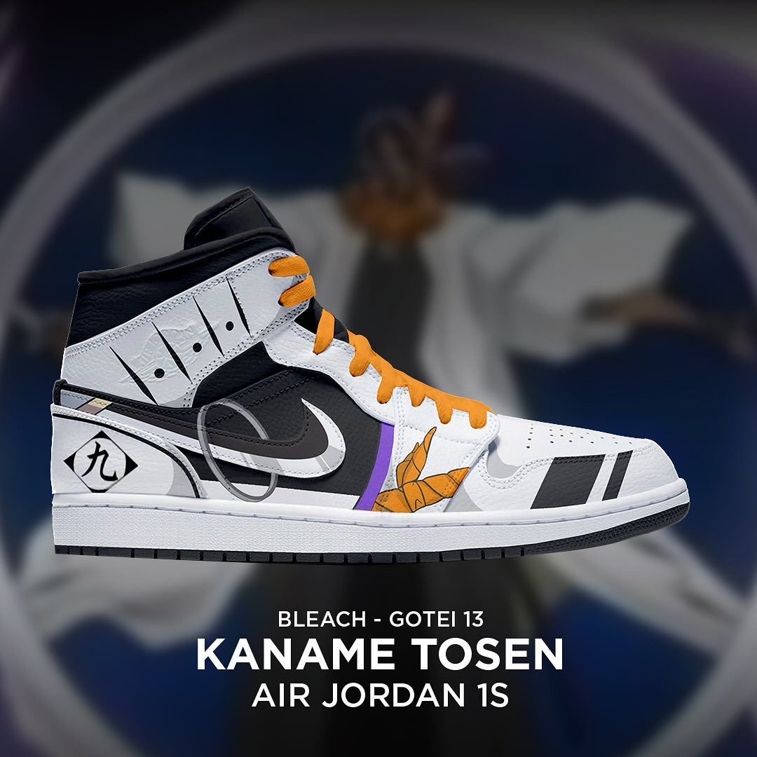 Kaname Tosen - Bleach AJ1 Embossed Logo Sneakers - AZ26150911