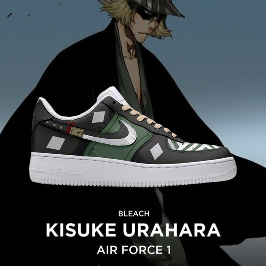 Kisuke Urahawa - Bleach AF1 Embossed Logo Sneakers - AZ26260802