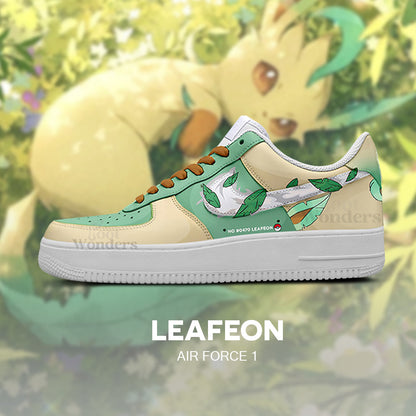 Leafeon - Pokémon AF1 Embossed Logo Sneakers - BQ4YUQVB