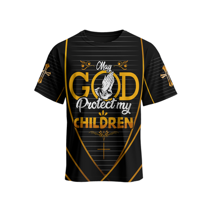 Religious Prayer Hoodie – God Protect My Children Christian Zip Hoodie, easychoo.com