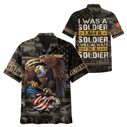 U.S. Veteran Hoodie – I Was a Soldier I Am a Soldier, All Gave Some Some Gave All, Patriotic Hoodie