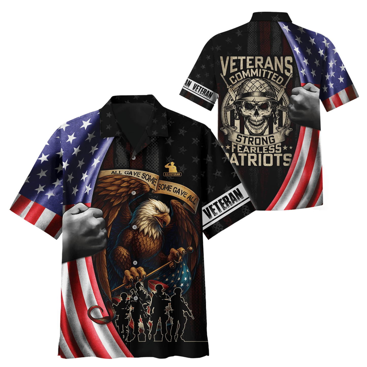 U.S. Veteran Hoodie – Strong Fearless Patriots Zip Up Jacket
