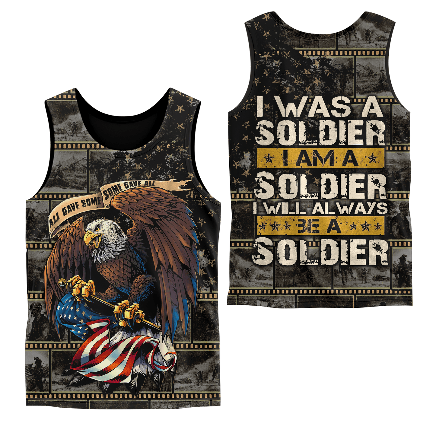 U.S. Veteran Hoodie – I Was a Soldier I Am a Soldier, All Gave Some Some Gave All, Patriotic Hoodie