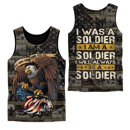 U.S. Veteran Hoodie – I Was a Soldier I Am a Soldier, All Gave Some Some Gave All, Patriotic Hoodie