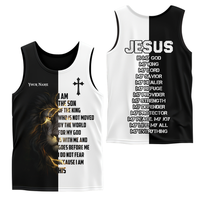 I Am the Son of the King – Christian Lion of Judah Faith Hoodie with Cross Design