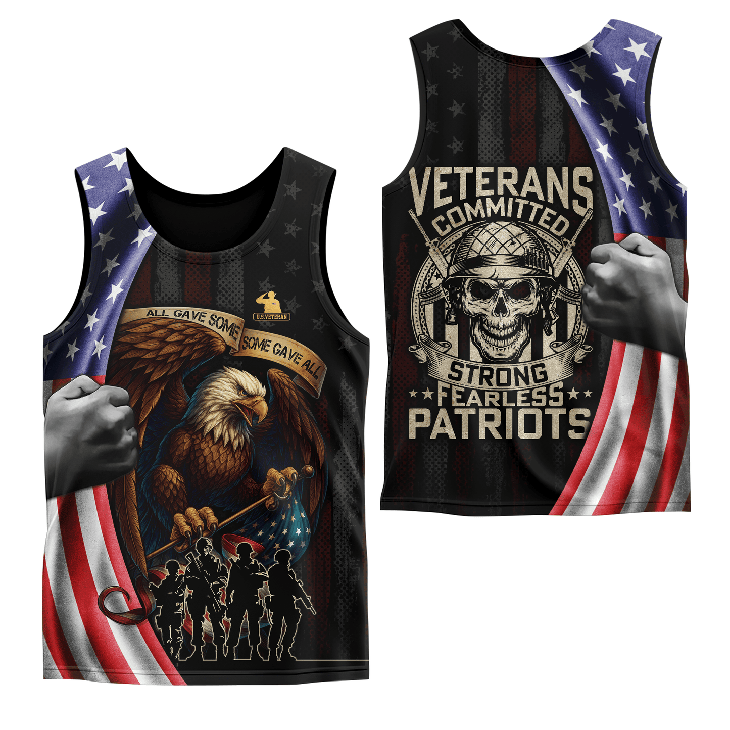 U.S. Veteran Hoodie – Strong Fearless Patriots Zip Up Jacket