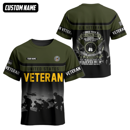 U.S. Veteran Hoodie – Solemn Oath Military Zip Up Jacket