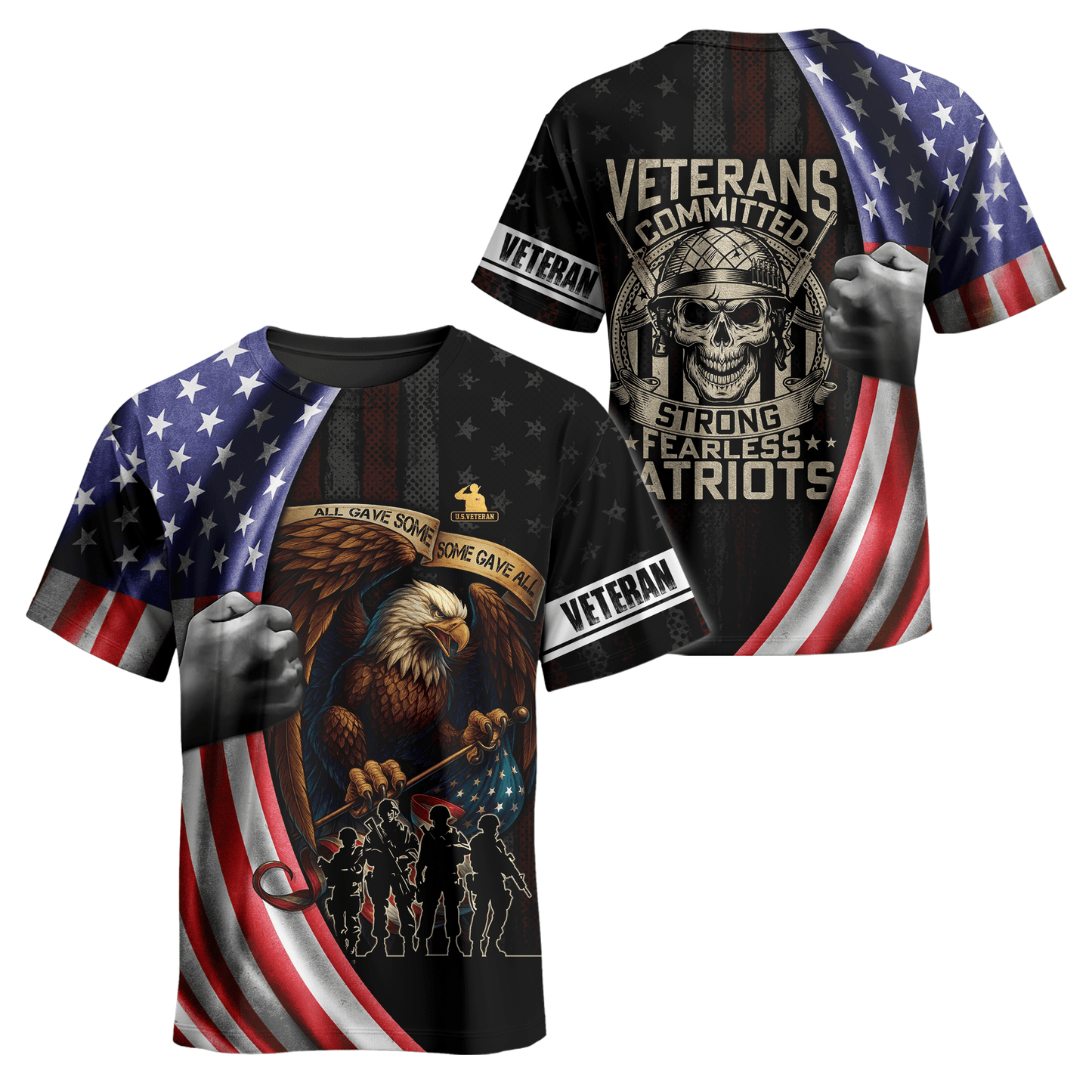 U.S. Veteran Hoodie – Strong Fearless Patriots Zip Up Jacket