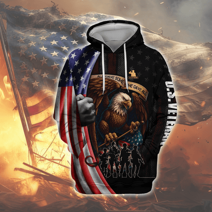 U.S. Veteran Hoodie – Strong Fearless Patriots Zip Up Jacket