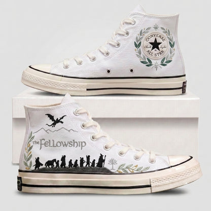 The Lord Of The Rings Hand-Embroidered Converse Chuck Taylor 1970s – All Star Classic