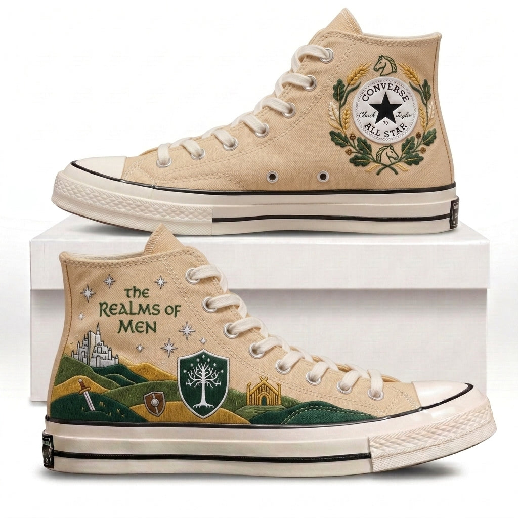 The Lord Of The Rings Hand-Embroidered Converse Chuck Taylor 1970s – All Star Classic
