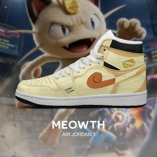 ニャース - ポケモン AJ1 型押しロゴスニーカー - AZ26100365