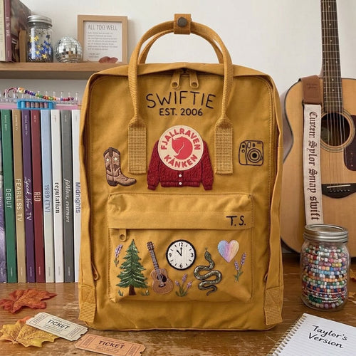 Taylor Swift Fjallraven Kanken Hand-Embroidered Backpack