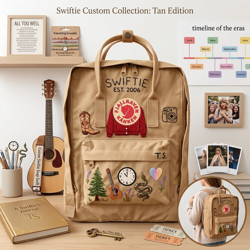 Taylor Swift Fjallraven Kanken Hand-Embroidered Backpack
