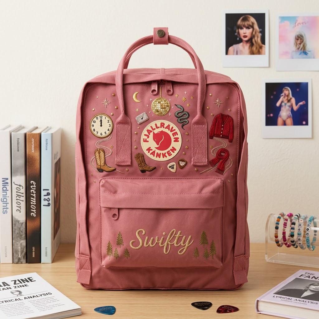 Taylor Swift Fjallraven Kanken Hand-Embroidered Backpack