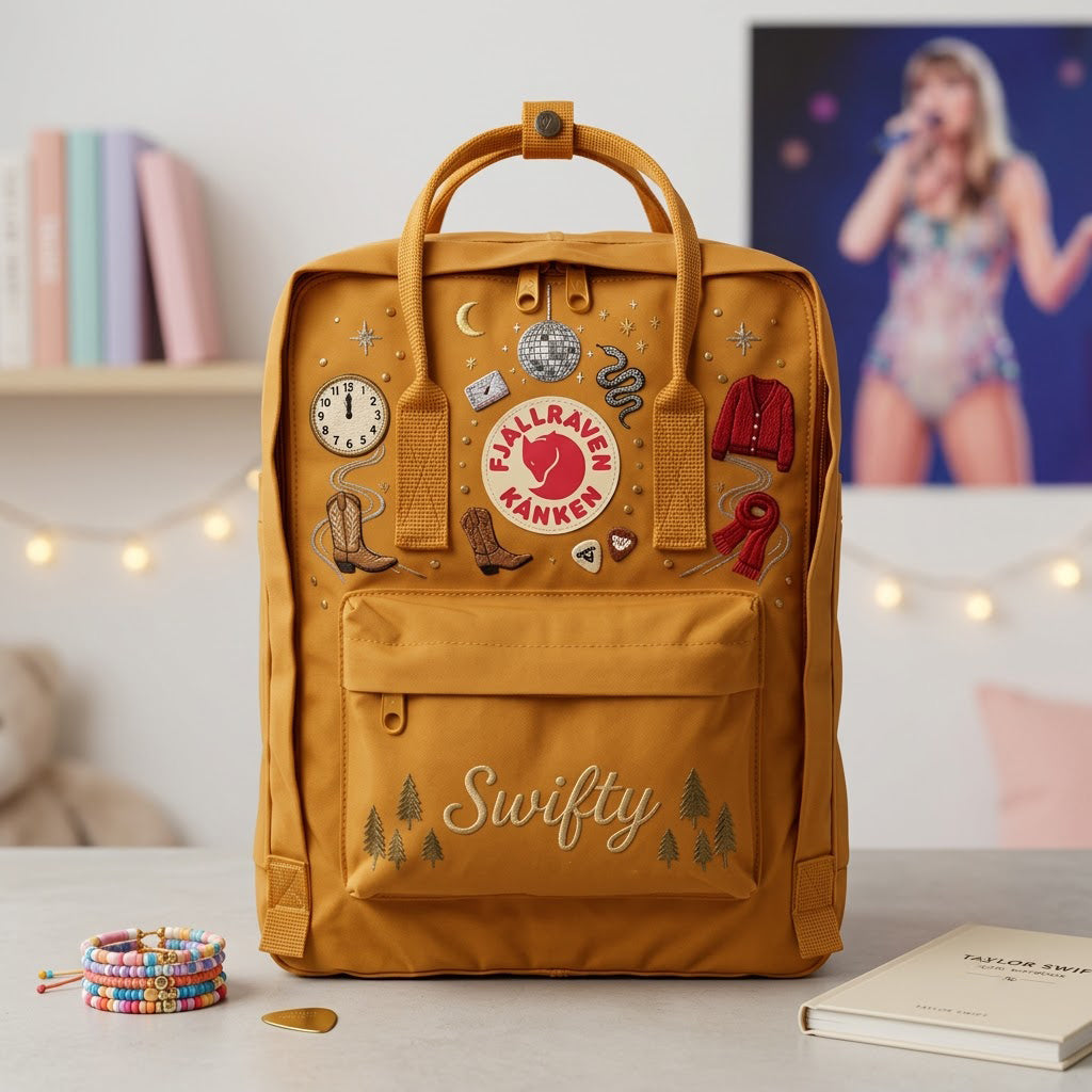 Taylor Swift Fjallraven Kanken Hand-Embroidered Backpack