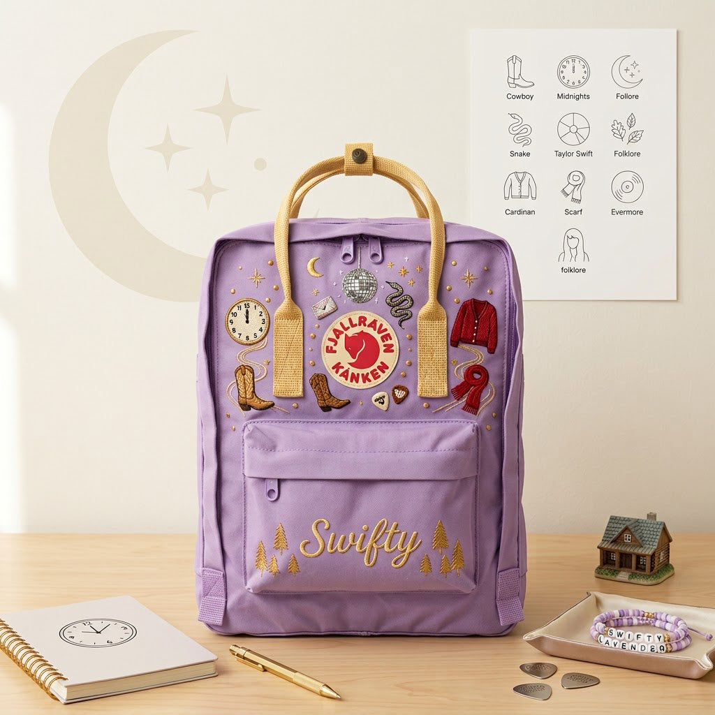 Taylor Swift Fjallraven Kanken Hand-Embroidered Backpack